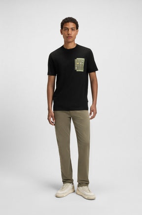 T-Shirt pour homme par HUGO BOSS | 50546920 Noir | Boutique Vvög, vêtements mode pour homme et femme