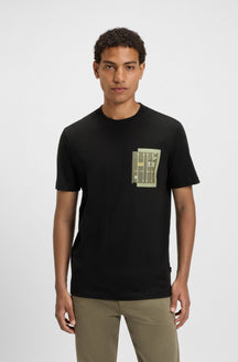 T-Shirt pour homme par HUGO BOSS | 50546920 Noir | Boutique Vvög, vêtements mode pour homme et femme