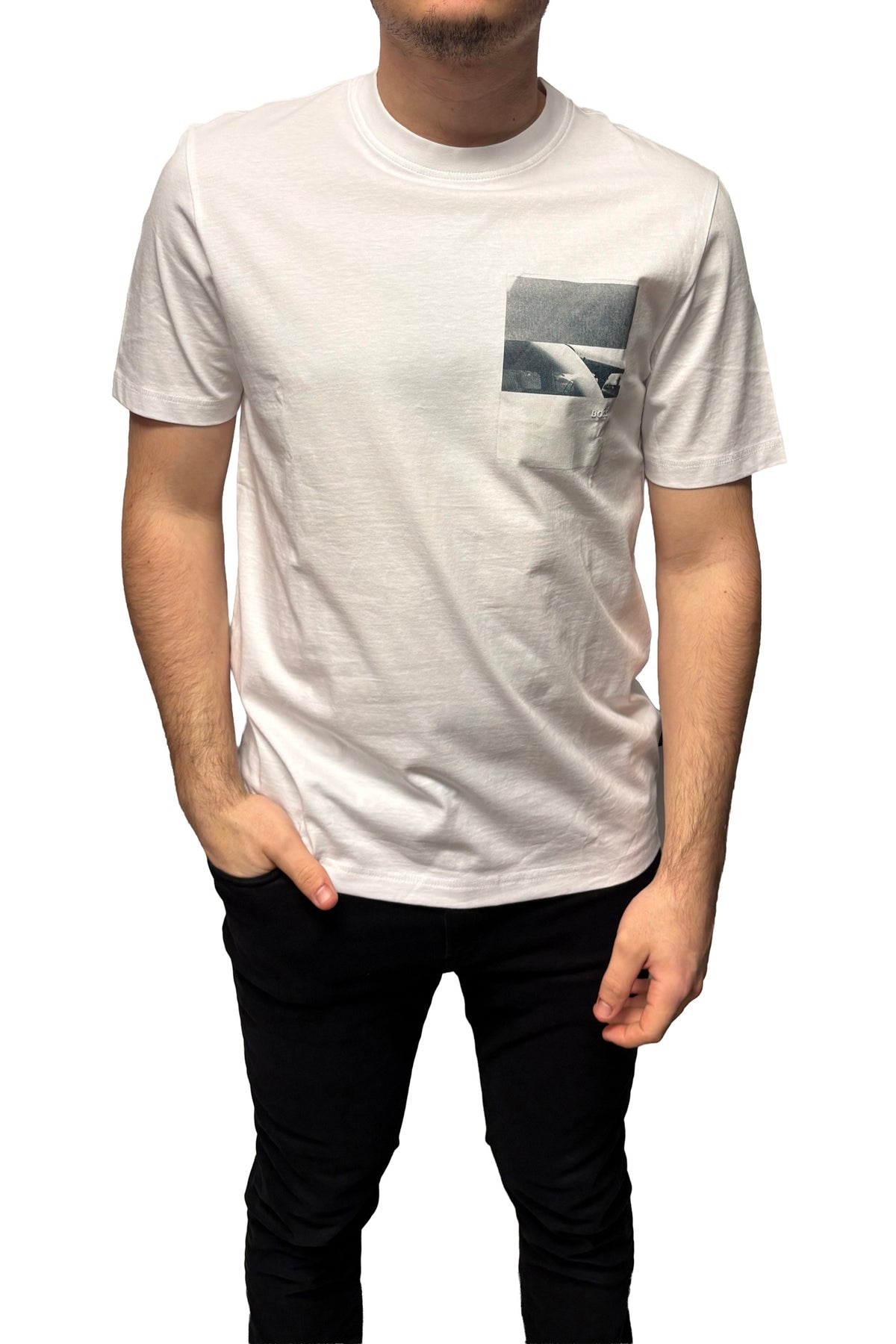 T-Shirt pour homme par HUGO BOSS | 50546920 Blanc | Boutique Vvög, vêtements mode pour homme et femme