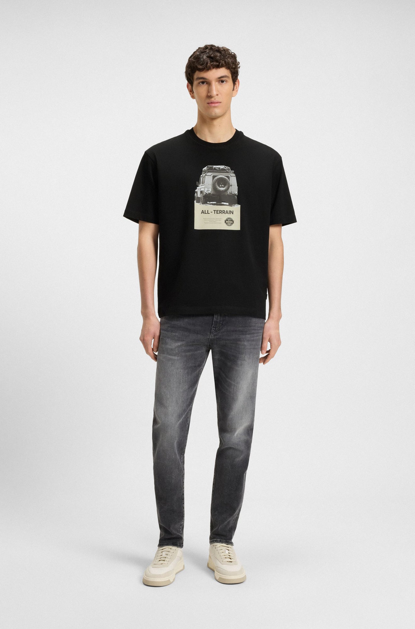 T-Shirt pour homme par HUGO BOSS | 50546958 Noir | Boutique Vvög, vêtements mode pour homme et femme