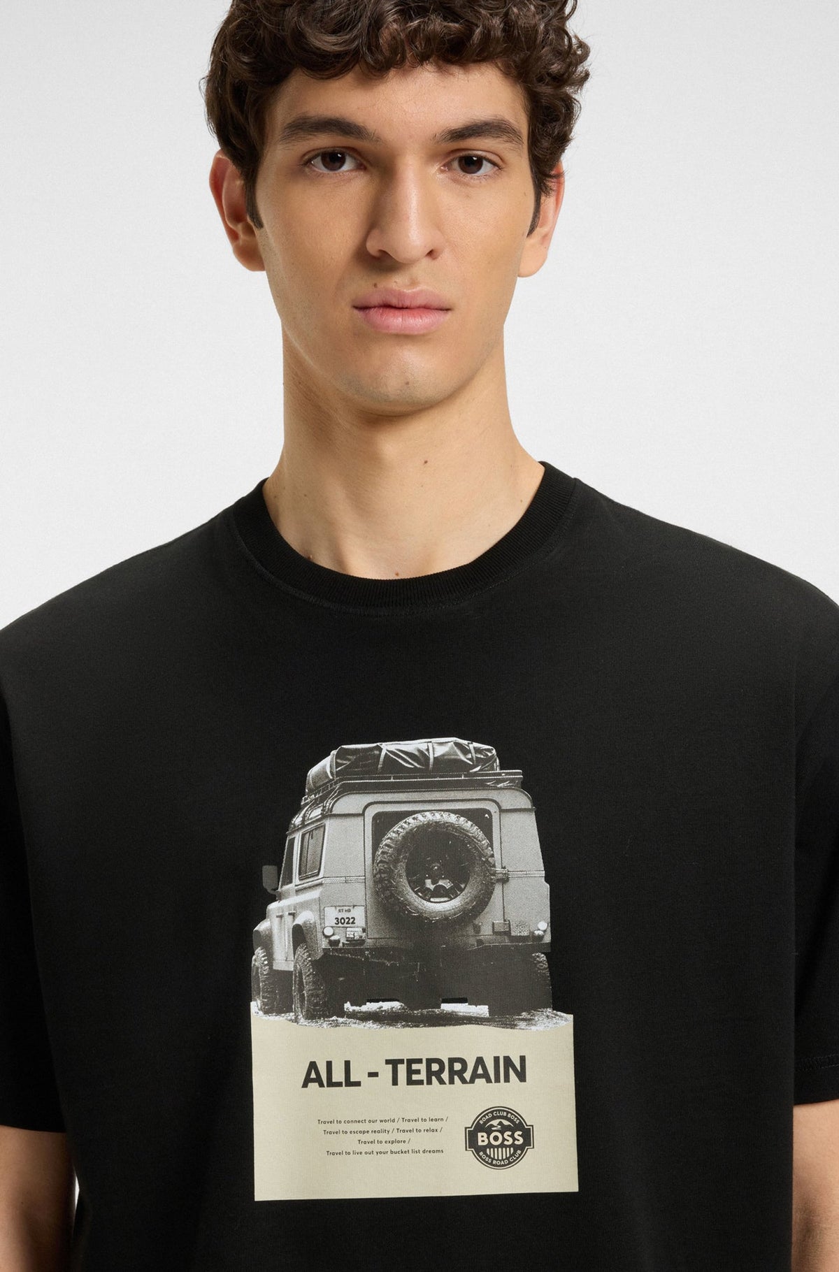 T-Shirt pour homme par HUGO BOSS | 50546958 Noir | Boutique Vvög, vêtements mode pour homme et femme