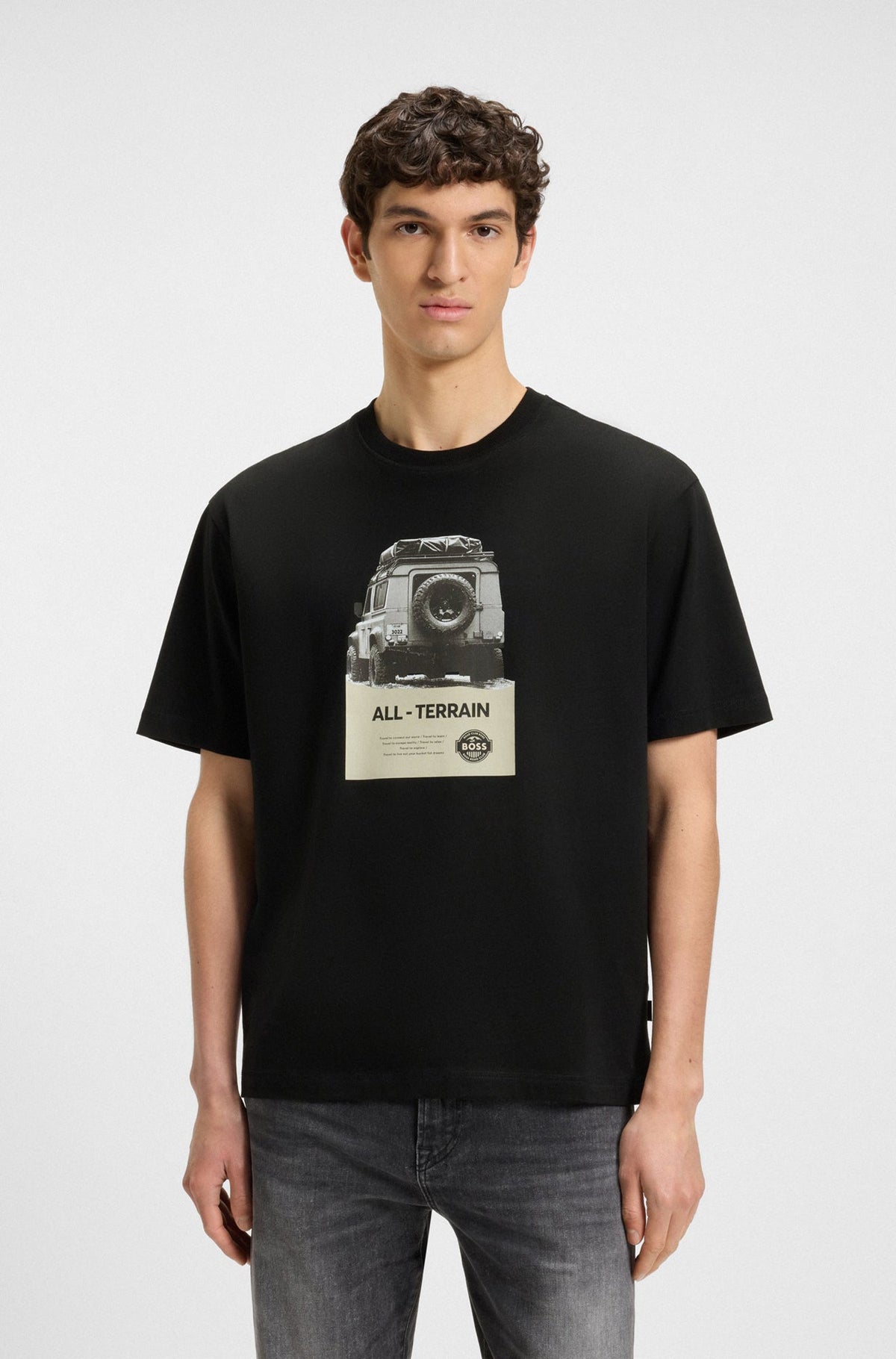 T-Shirt pour homme par HUGO BOSS | 50546958 Noir | Boutique Vvög, vêtements mode pour homme et femme