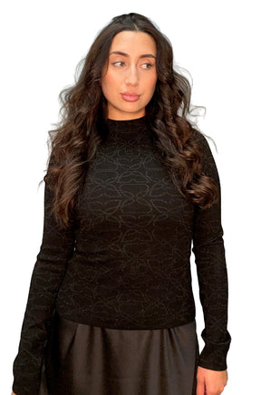 Chandail manches longues pour femme par HUGO | 50547233 Noir | Boutique Vvög, vêtements mode pour homme et femme