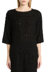 Chandail manches longues pour femme par HUGO | 50547233 Noir | Boutique Vvög, vêtements mode pour homme et femme