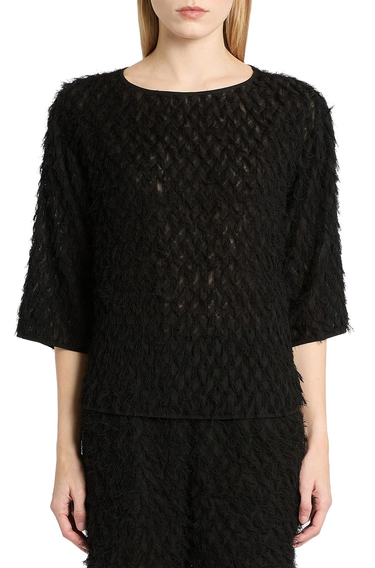 Chandail manches longues pour femme par HUGO | 50547233 Noir | Boutique Vvög, vêtements mode pour homme et femme
