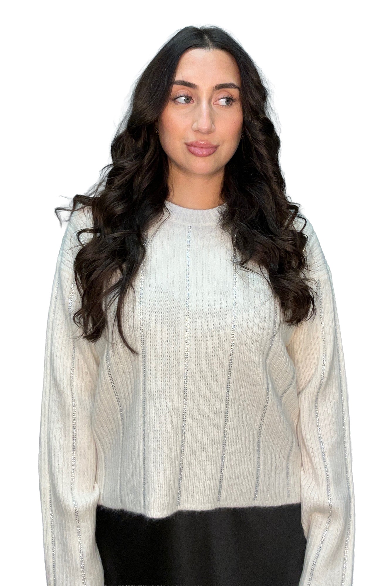 Chandail manches longues pour femme par HUGO | 50548243 Blanc Ouvert | Boutique Vvög, vêtements mode pour homme et femme