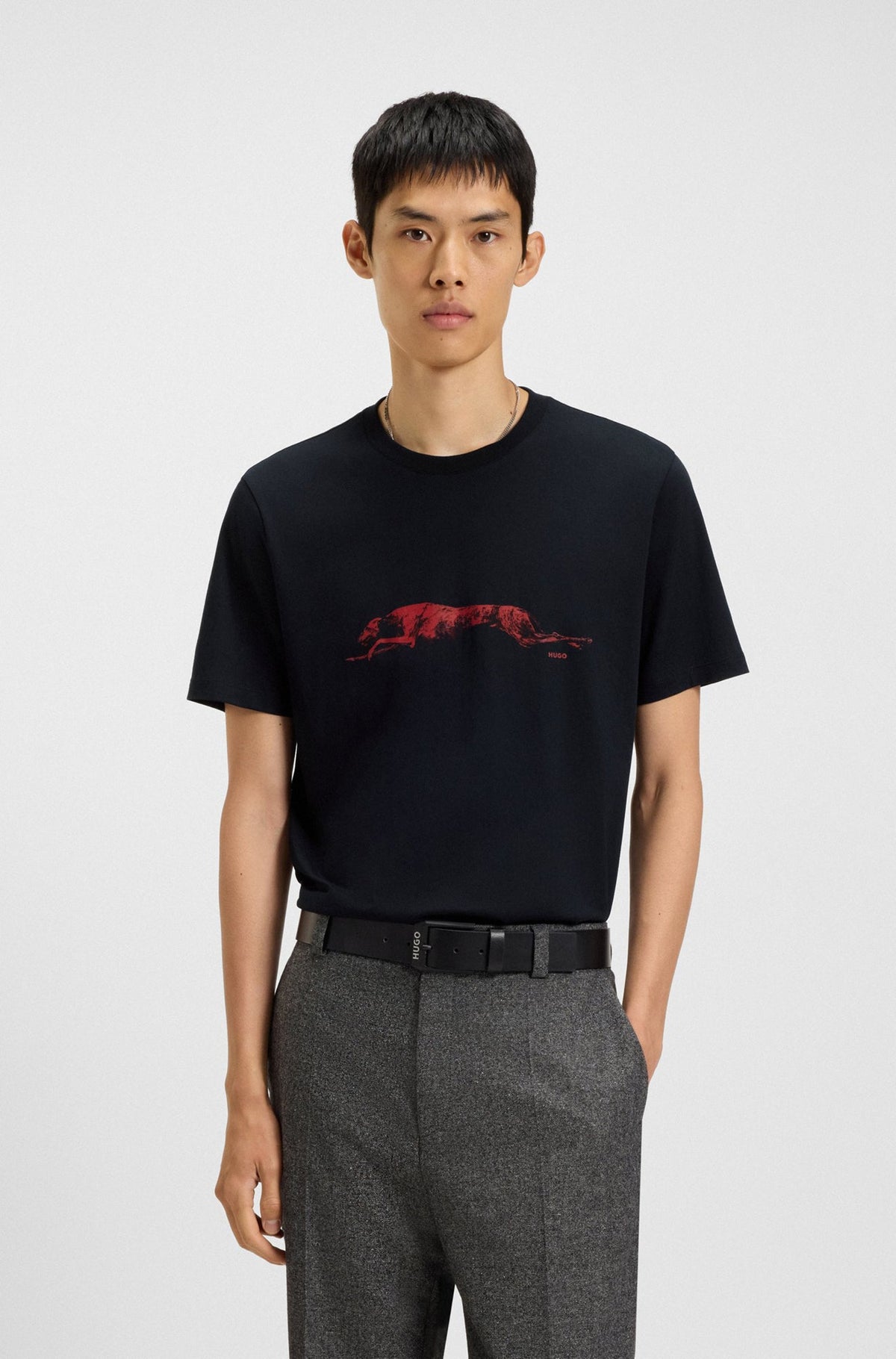 T-Shirt pour homme par HUGO BOSS | 50548557 Noir | Boutique Vvög, vêtements mode pour homme et femme