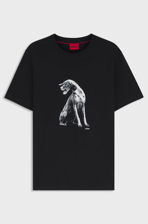 T-Shirt pour homme par HUGO BOSS | 50548557 Noir2 | Boutique Vvög, vêtements mode pour homme et femme