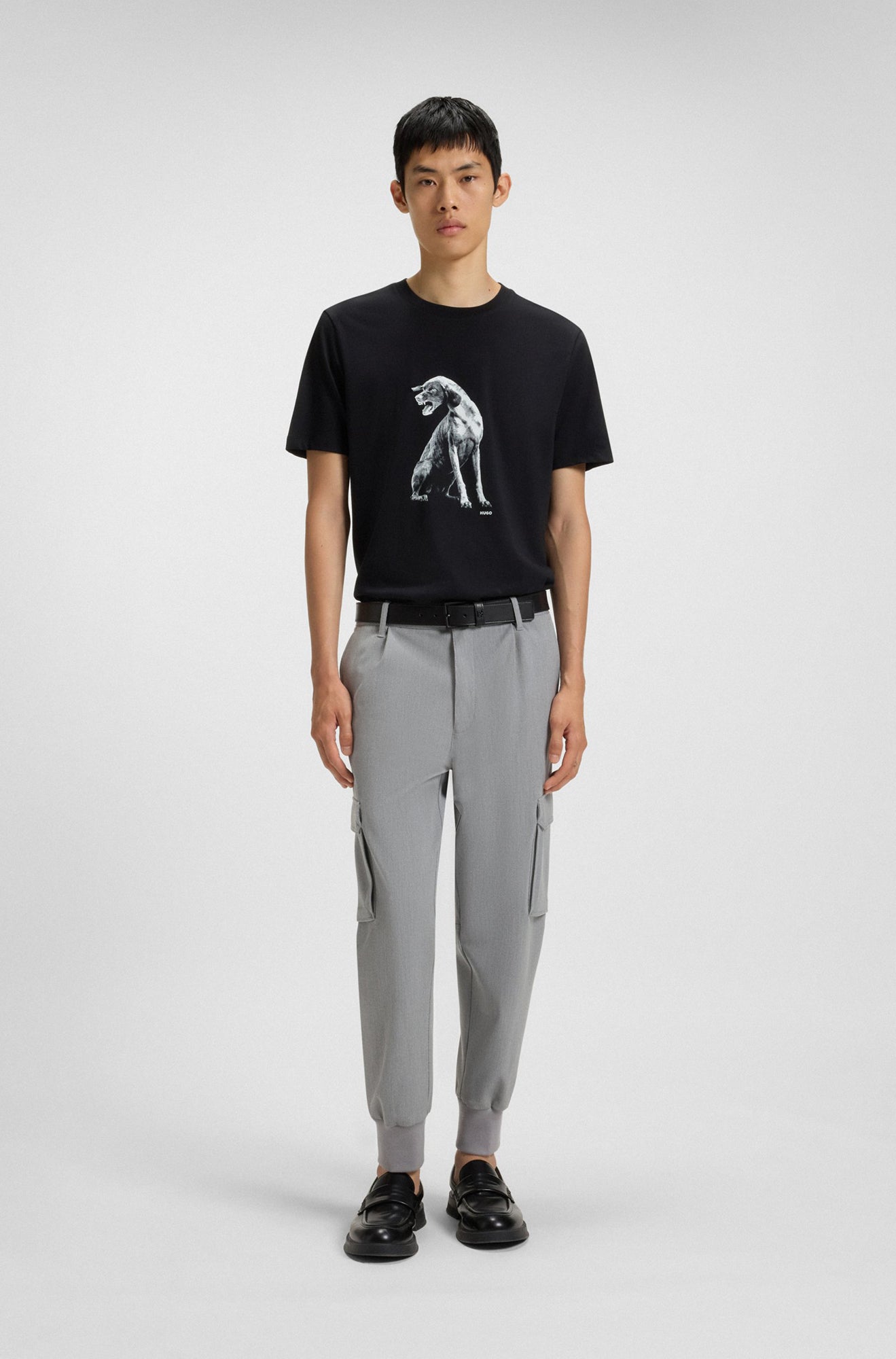 T-Shirt pour homme par HUGO BOSS | 50548557 Noir2 | Boutique Vvög, vêtements mode pour homme et femme