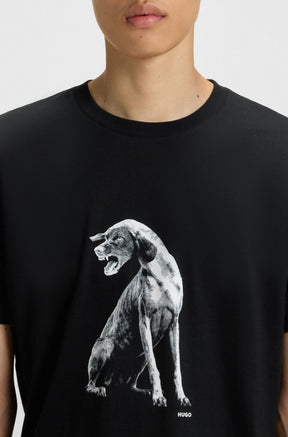 T-Shirt pour homme par HUGO BOSS | 50548557 Noir2 | Boutique Vvög, vêtements mode pour homme et femme