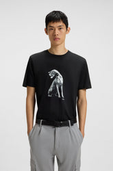 T-Shirt pour homme par HUGO BOSS | 50548557 Noir2 | Boutique Vvög, vêtements mode pour homme et femme