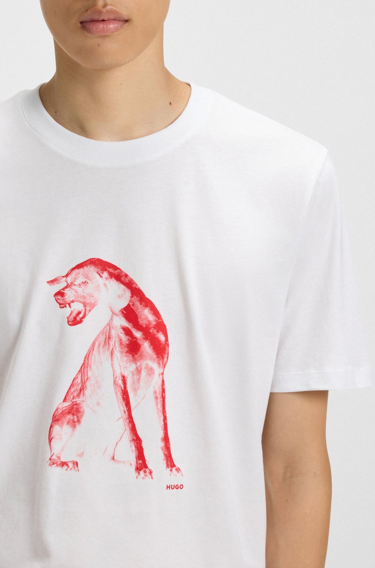 T-Shirt pour homme par HUGO BOSS | 50548557 Blanc | Boutique Vvög, vêtements mode pour homme et femme