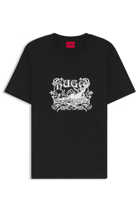T-Shirt pour homme par HUGO | 50548565 Noir | Boutique Vvög, vêtements mode pour homme et homme