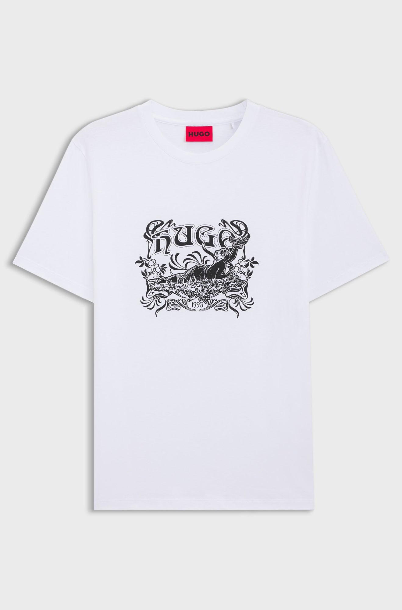 T-Shirt pour homme par HUGO | 50548565 Blanc | Boutique Vvög, vêtements mode pour homme et homme