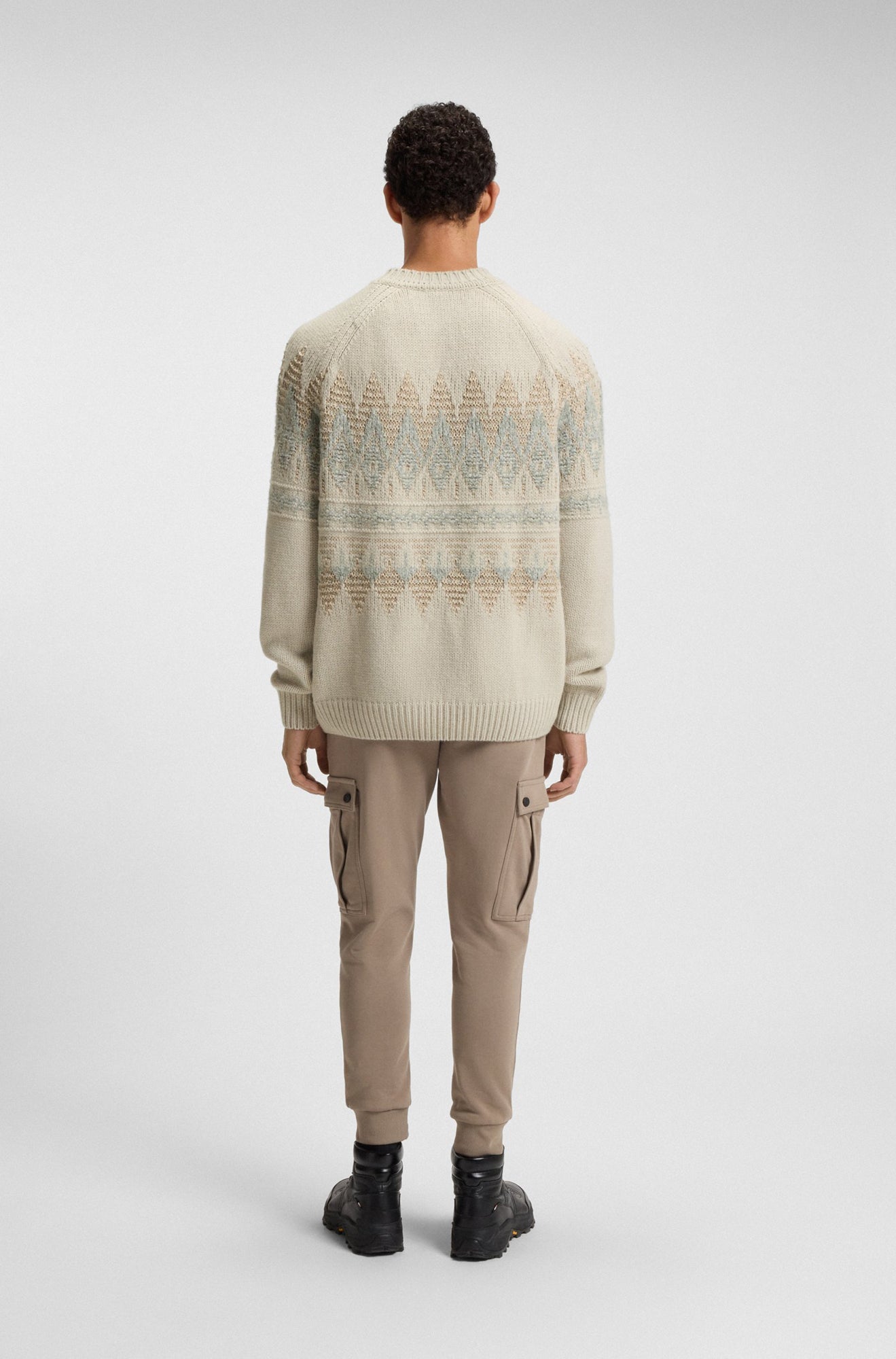 Tricot pour homme par HUGO BOSS | 50548686 Beige Clair | Boutique Vvög, vêtements mode pour homme et femme