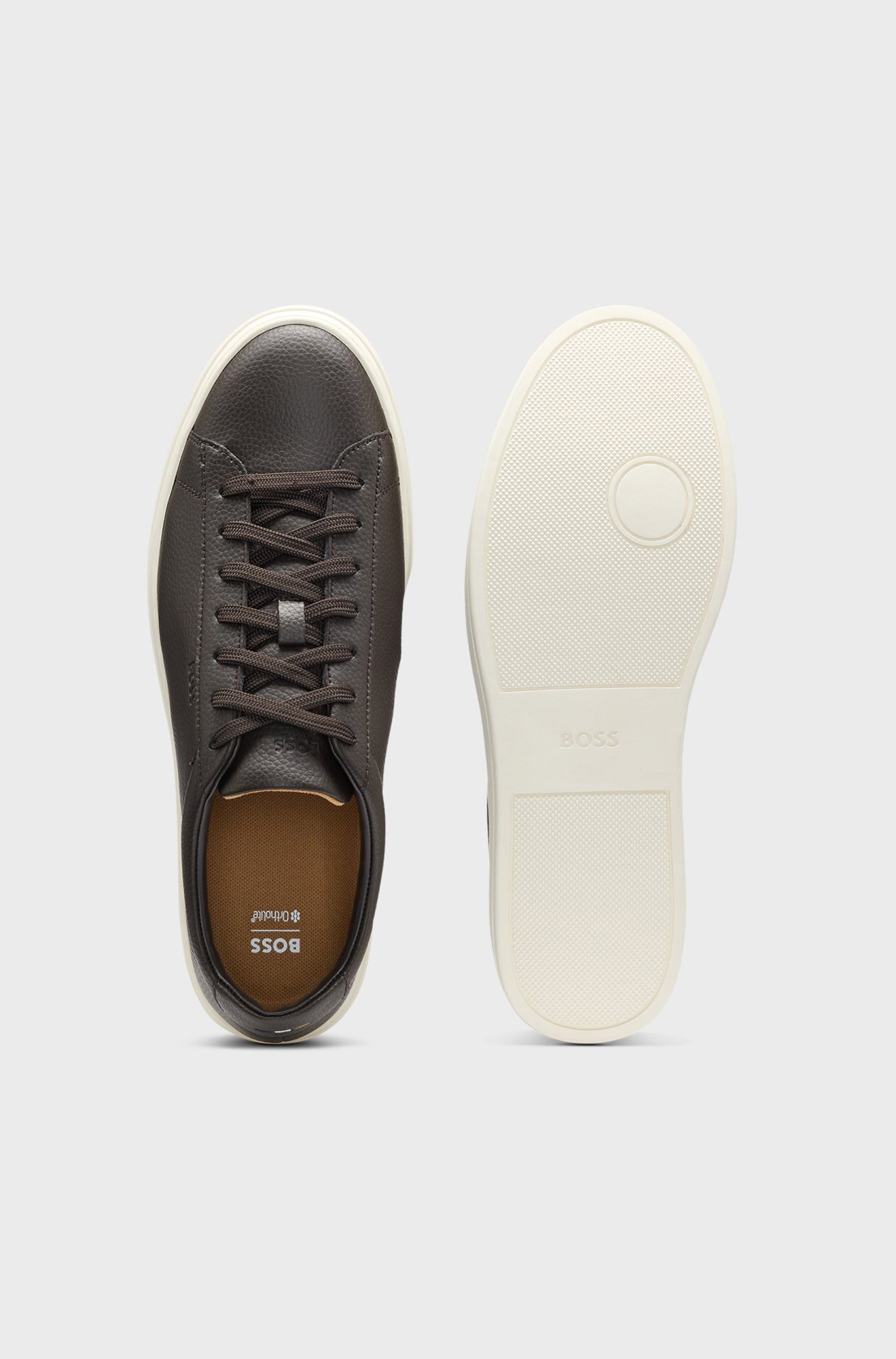 Souliers pour homme par HUGO BOSS | 50548716 Brun Foncé | Boutique Vvög, vêtements mode pour homme et femme