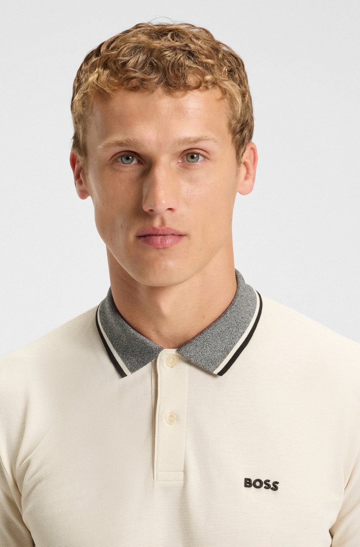 Polo manches longues pour homme par HUGO BOSS | 50548970 Blanc | Boutique Vvög, vêtements mode pour homme et femme