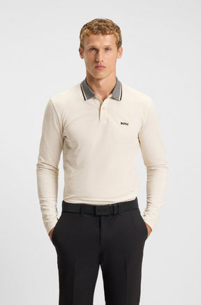 Polo manches longues pour homme par HUGO BOSS | 50548970 Blanc | Boutique Vvög, vêtements mode pour homme et femme