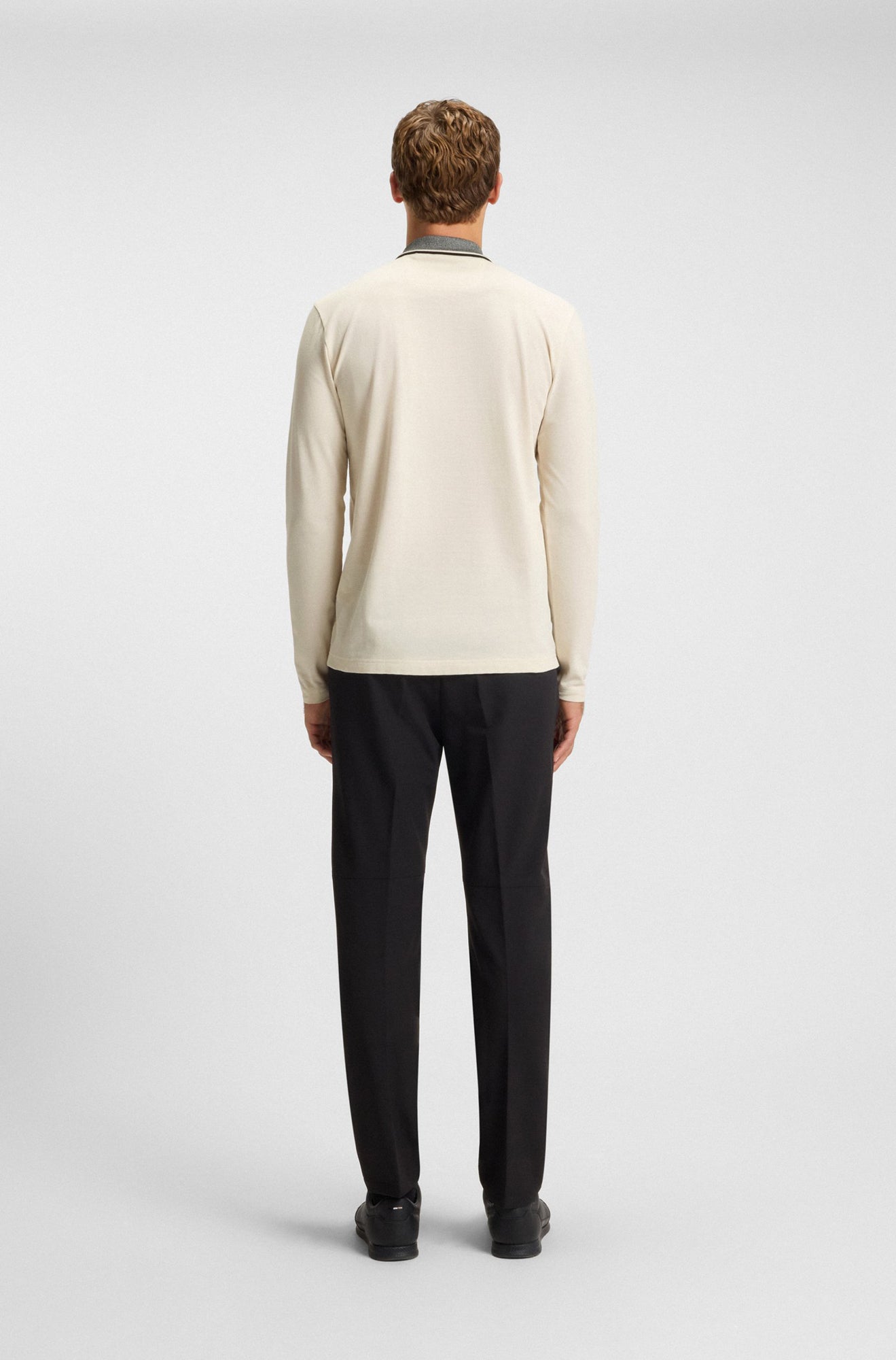 Polo manches longues pour homme par HUGO BOSS | 50548970 Blanc | Boutique Vvög, vêtements mode pour homme et femme