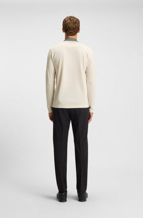 Polo manches longues pour homme par HUGO BOSS | 50548970 Blanc | Boutique Vvög, vêtements mode pour homme et femme
