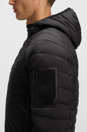 Coupe-vent mi-saison pour homme par HUGO BOSS | 50549181 Noir | Boutique Vvög, vêtements mode pour homme et femme