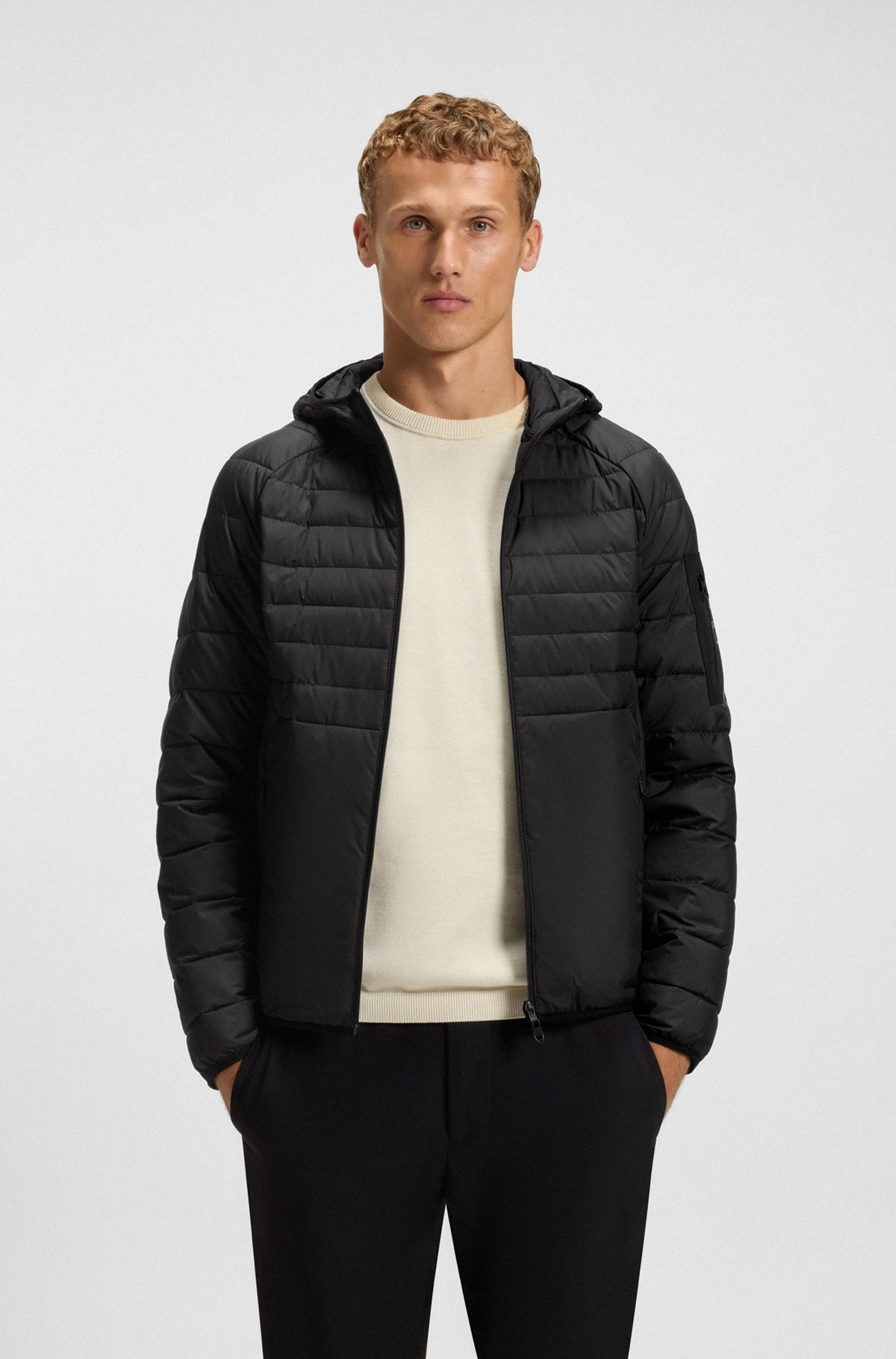 Coupe-vent mi-saison pour homme par HUGO BOSS | 50549181 Noir | Boutique Vvög, vêtements mode pour homme et femme