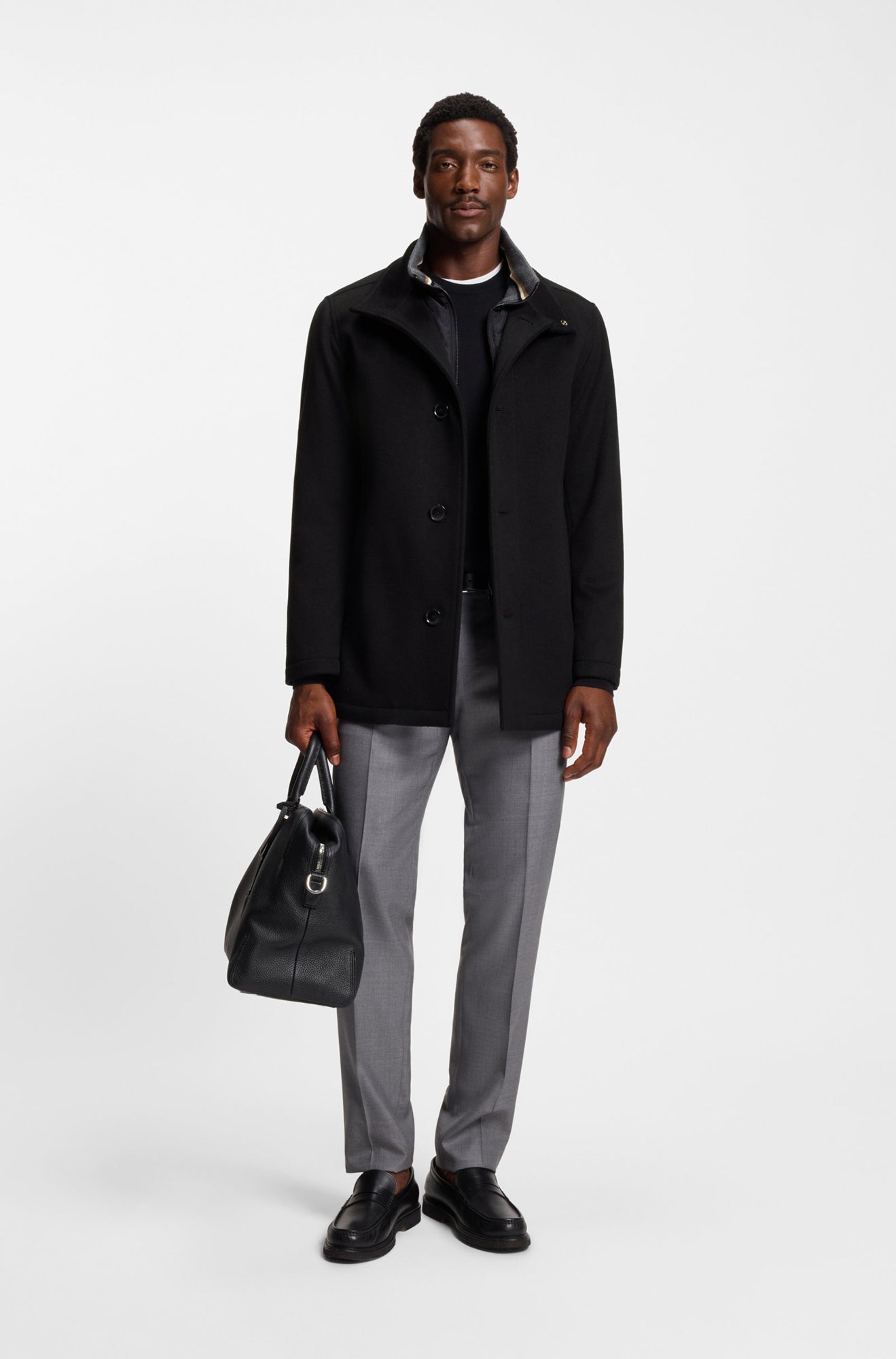 Paletot pour homme par HUGO BOSS | 50549193 Noir | Boutique Vvög, vêtements mode pour homme et femme