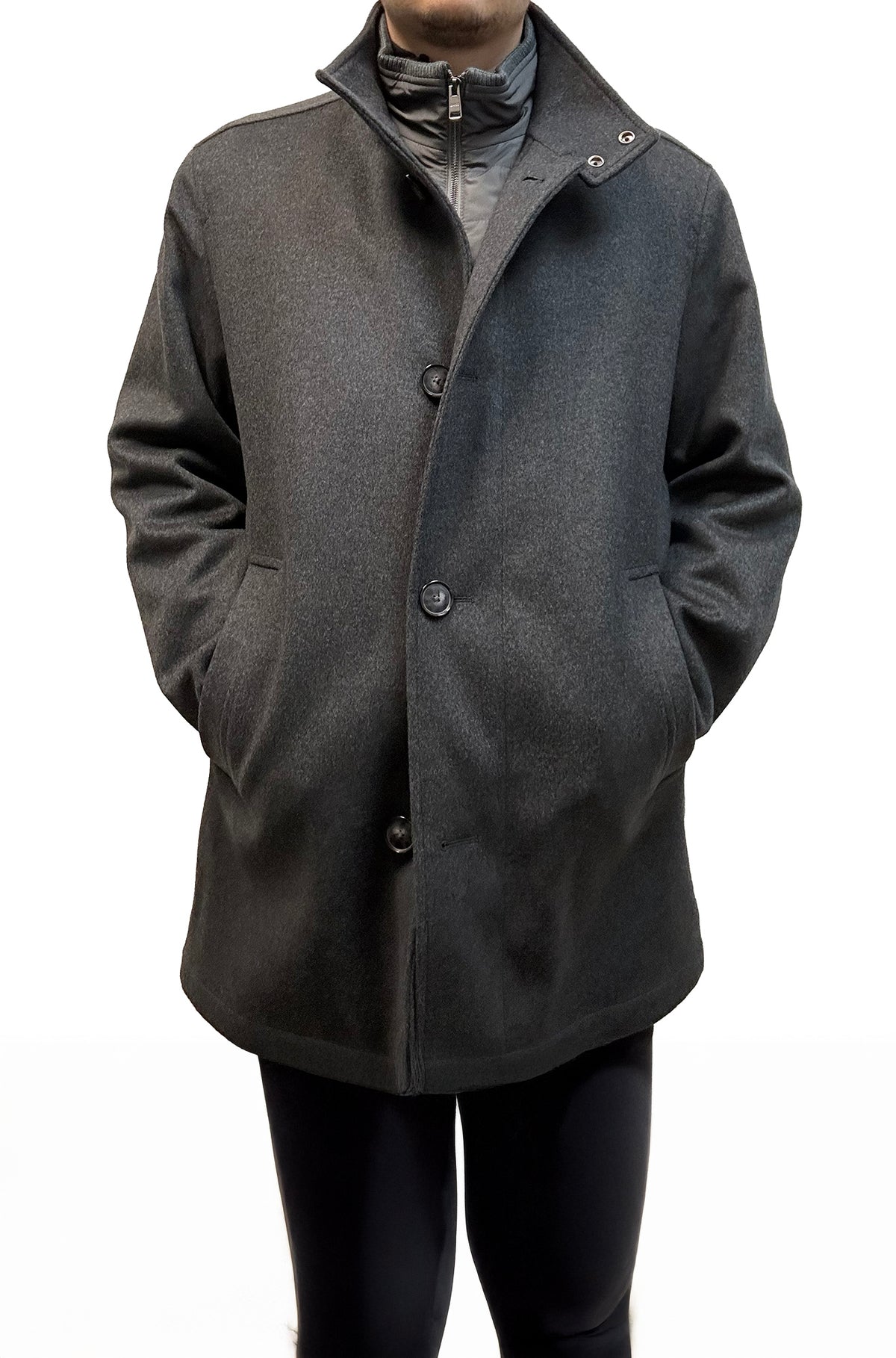 Paletot pour homme par HUGO BOSS | 50549193 Gris moyen | Boutique Vvög, vêtements mode pour homme et femme