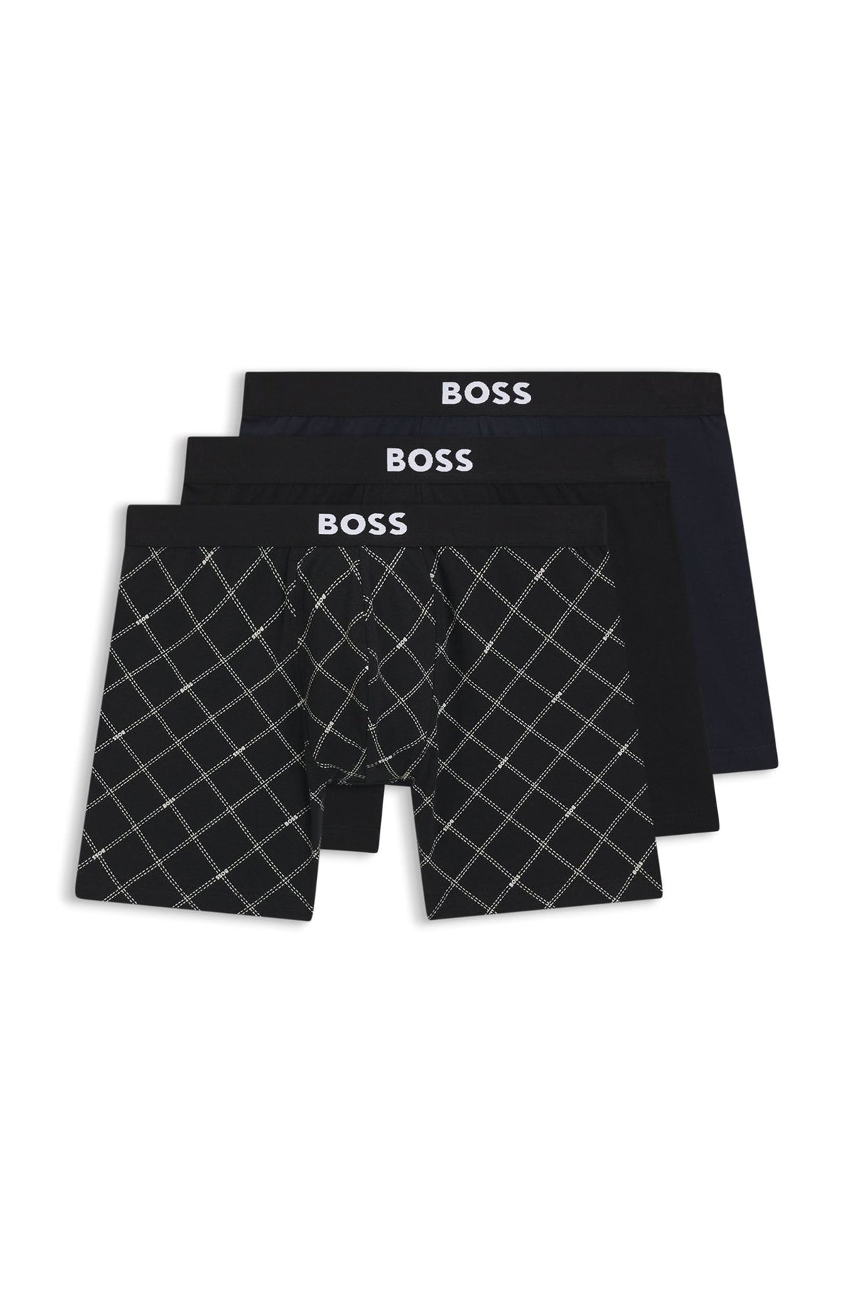 Paquet de 3 boxers pour homme par HUGO BOSS | 50549856 Noir | Boutique Vvög, vêtements mode pour homme et femme