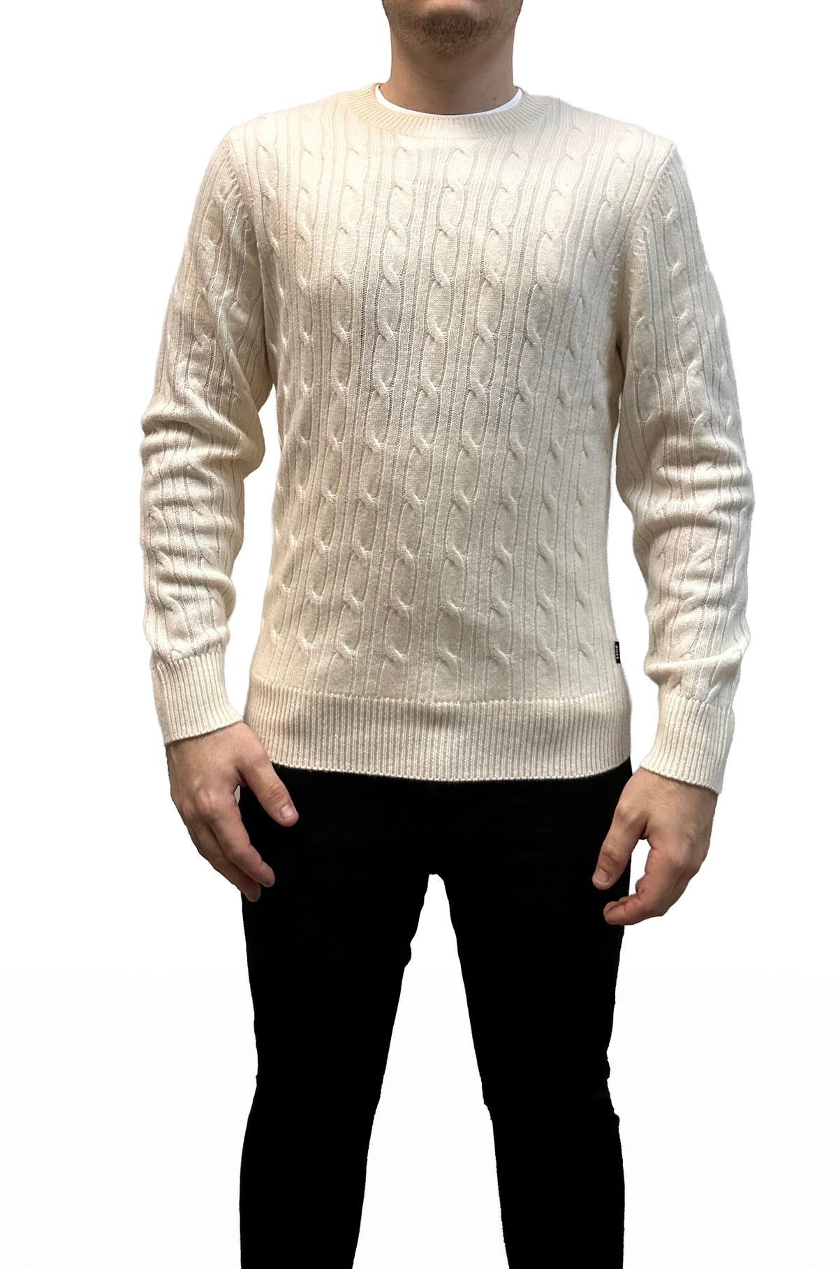 Tricot toutes saisons pour homme par HUGO BOSS | 50549975 Blanc ouvert | Boutique Vvög, vêtements mode pour homme et femme