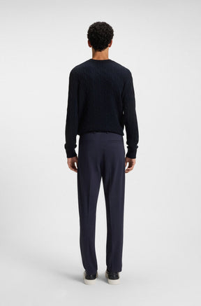 Tricot toutes saisons pour homme par HUGO BOSS | 50549975 Bleu Foncé | Boutique Vvög, vêtements mode pour homme et femme