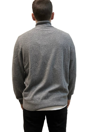 Chandail habillé avec zip 3/4 pour homme par HUGO BOSS | 50549984 Gris moyen | Boutique Vvög, vêtements mode pour homme et femme