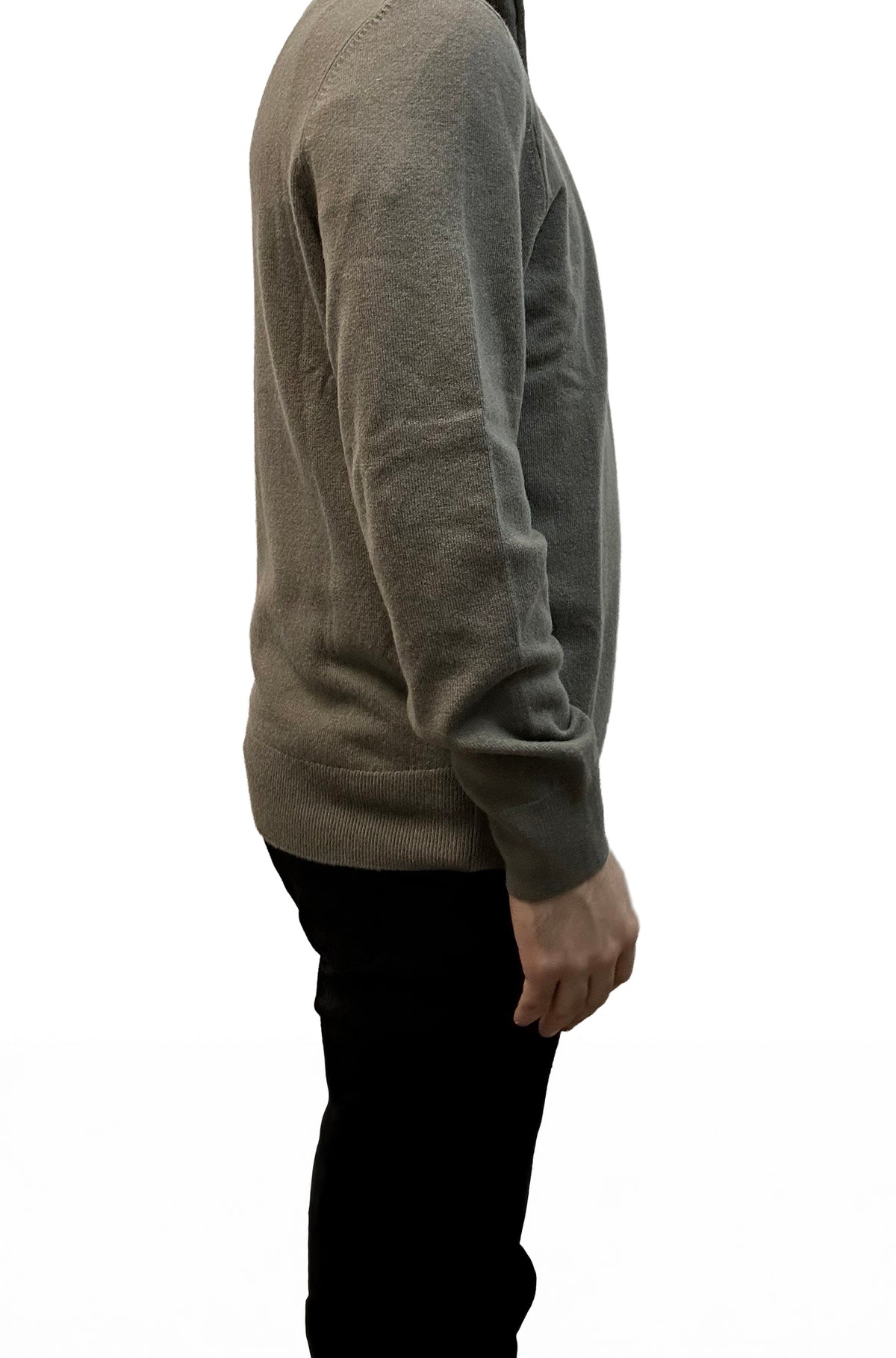 Chandail habillé avec zip 3/4 pour homme par HUGO BOSS | 50549984 Brun ouvert | Boutique Vvög, vêtements mode pour homme et femme