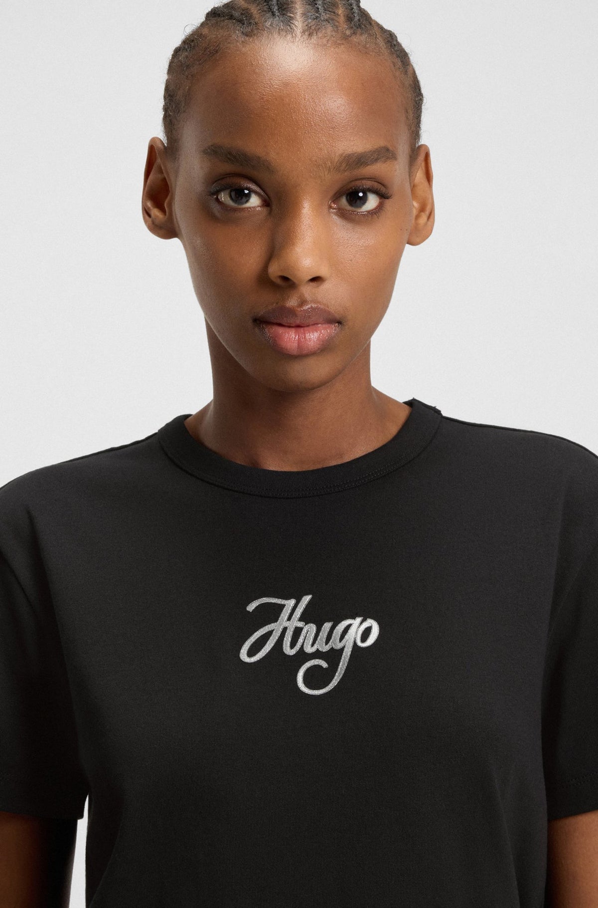 T-Shirt pour femme par HUGO BOSS | 50550117 Noir | Boutique Vvög, vêtements mode pour homme et femme