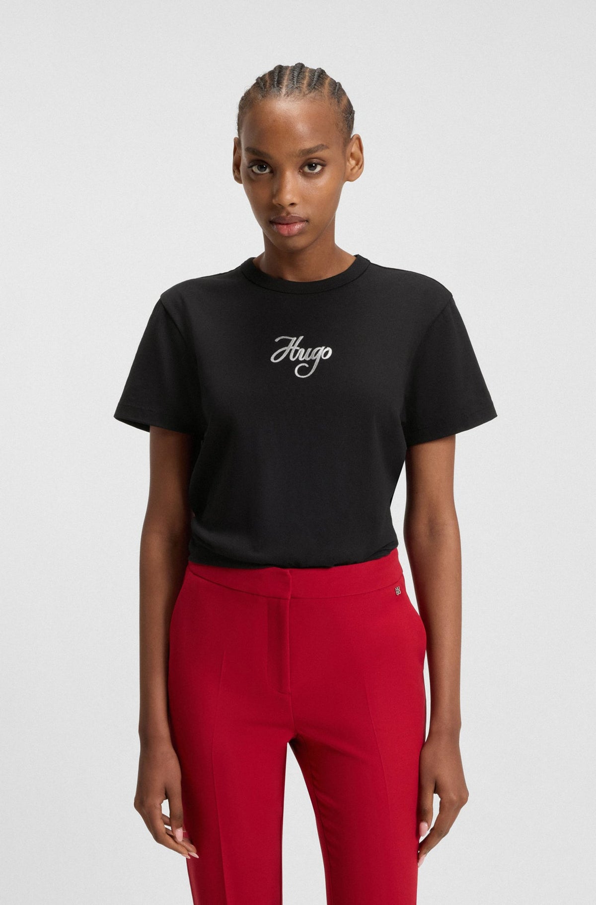 T-Shirt pour femme par HUGO BOSS | 50550117 Noir | Boutique Vvög, vêtements mode pour homme et femme