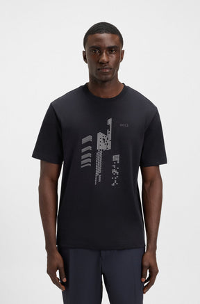 T-Shirt pour homme par HUGO BOSS | 50552184 Bleu Foncé | Boutique Vvög, vêtements mode pour homme et femme