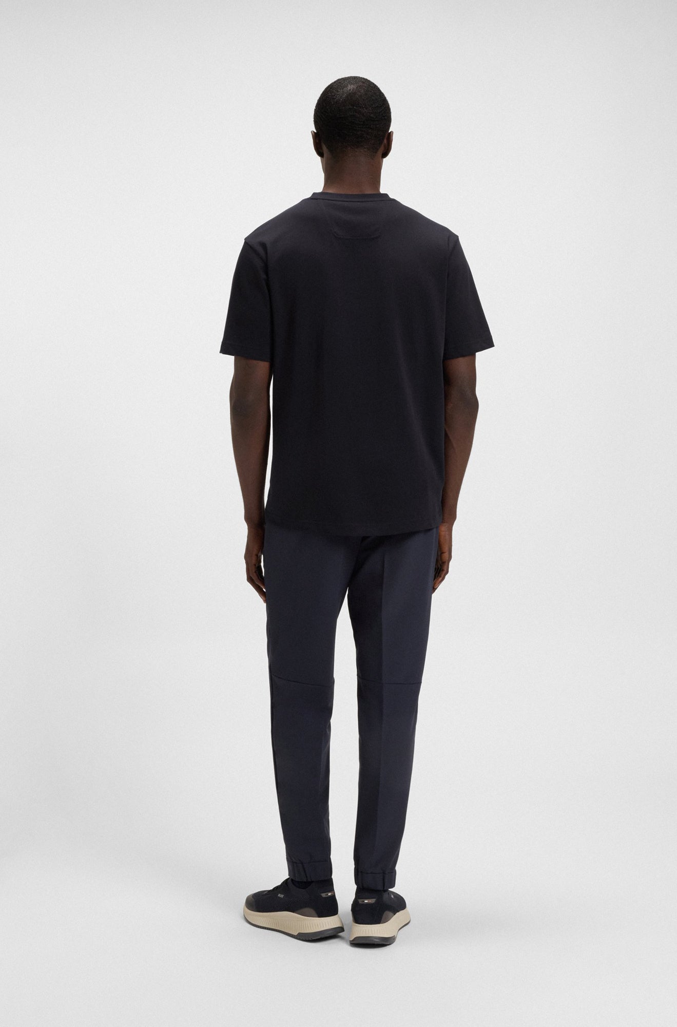 T-Shirt pour homme par HUGO BOSS | 50552184 Bleu Foncé | Boutique Vvög, vêtements mode pour homme et femme