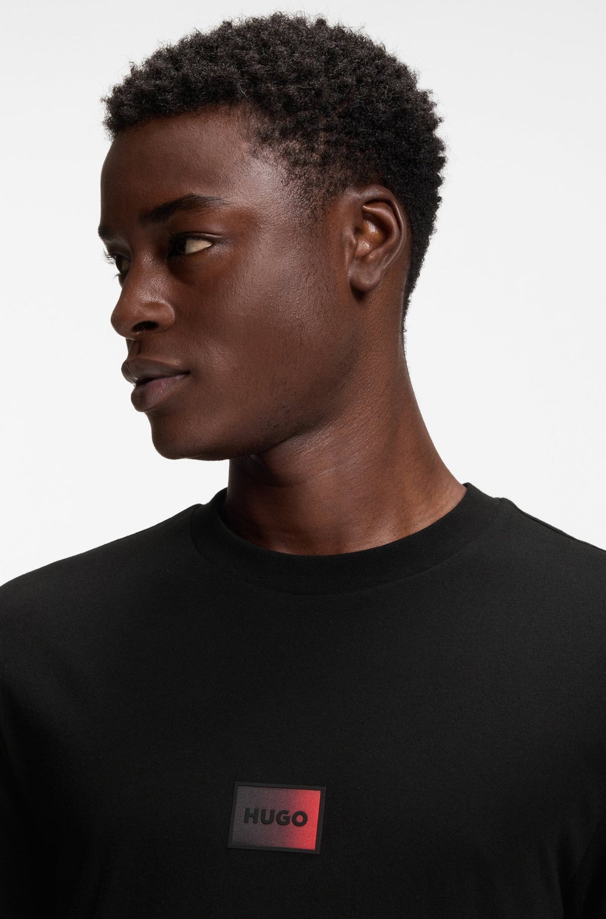 T-Shirt pour homme par HUGO BOSS | 50553124 Noir | Boutique Vvög, vêtements mode pour homme et femme