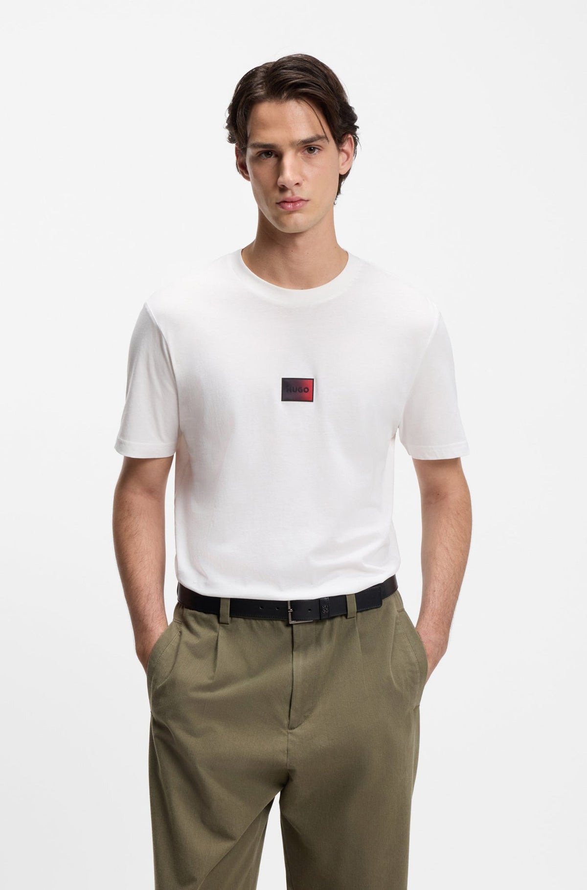 T-Shirt pour homme par HUGO BOSS | 50553124 Naturel | Boutique Vvög, vêtements mode pour homme et femme