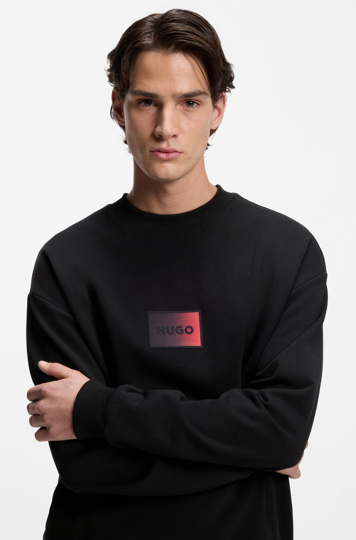 Chandail manches longues pour homme par HUGO BOSS | 50553134 Noir | Boutique Vvög, vêtements mode pour homme et femme