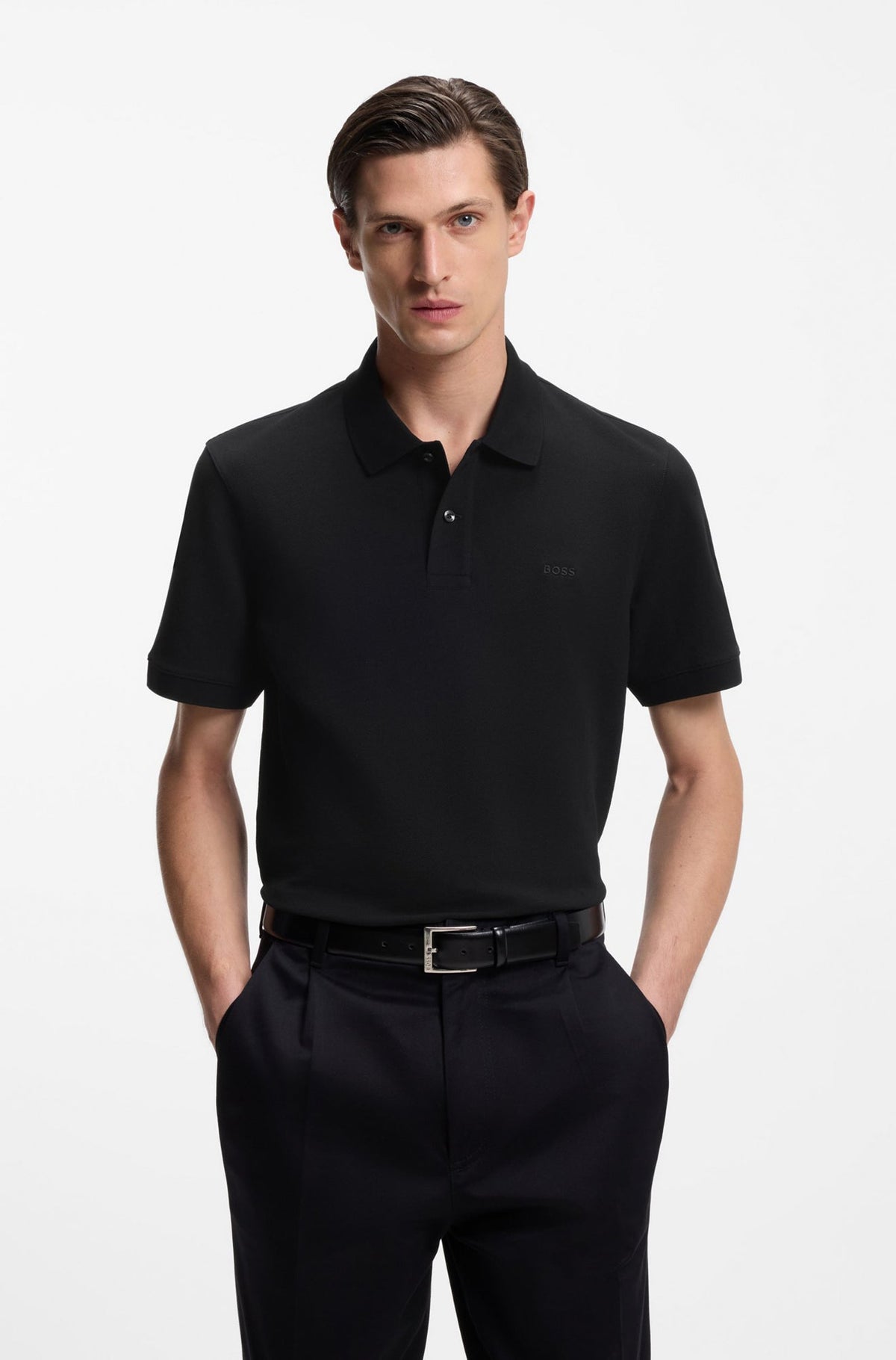 Polo sport pour homme par HUGO BOSS | 50553564 Noir | Boutique Vvög, vêtements mode pour homme et femme