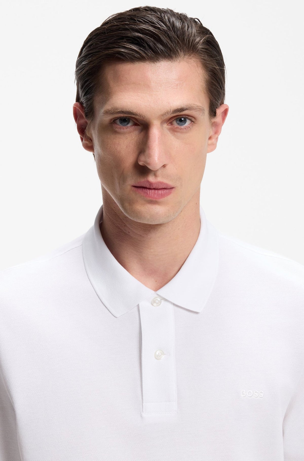 Polo pour homme par HUGO BOSS | 50553564 Blanc | Boutique Vvög, vêtements mode pour homme et femme