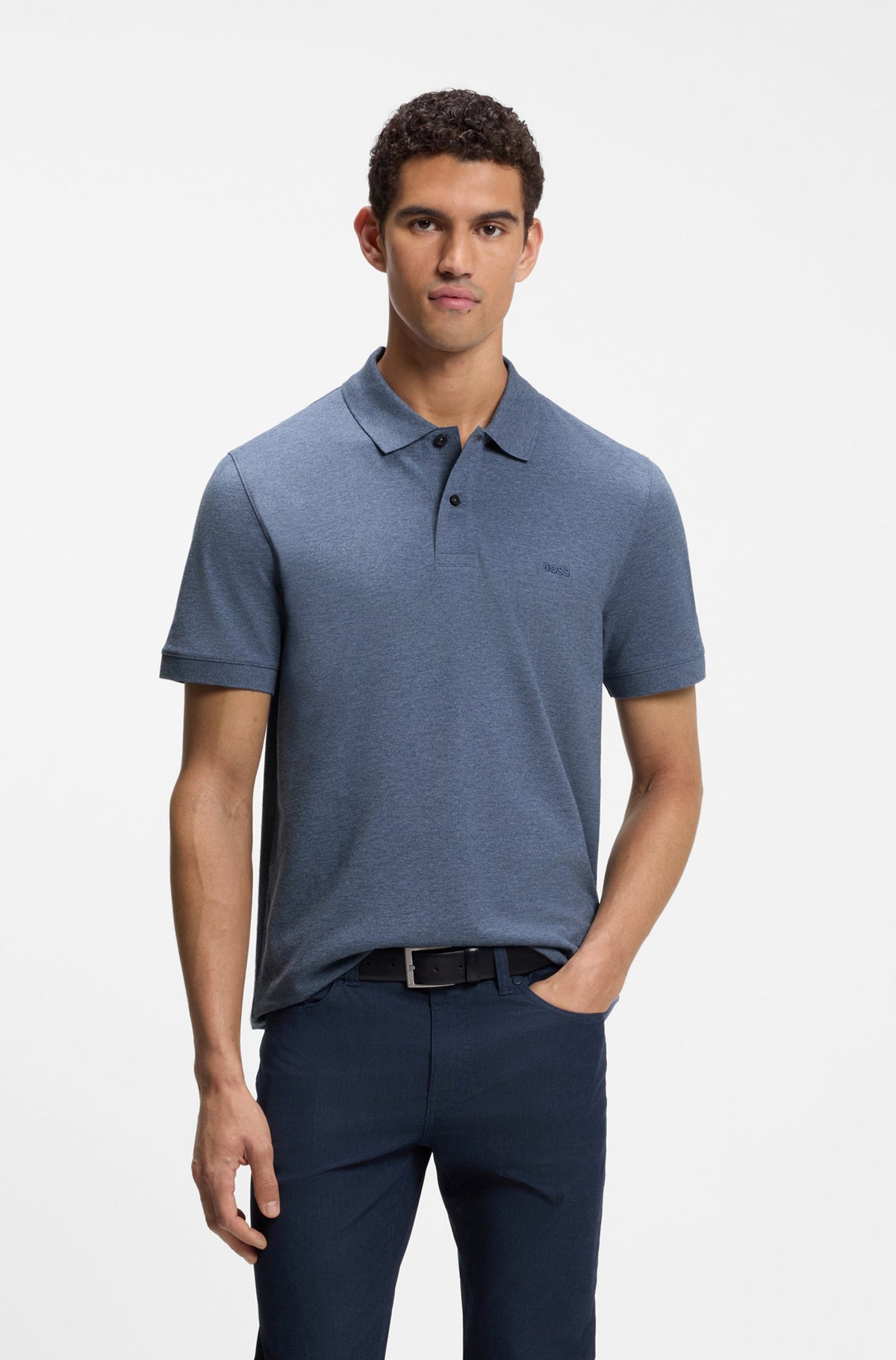 Polo sport pour homme par HUGO BOSS | 50553564 Bleu Ouvert | Boutique Vvög, vêtements mode pour homme et femme