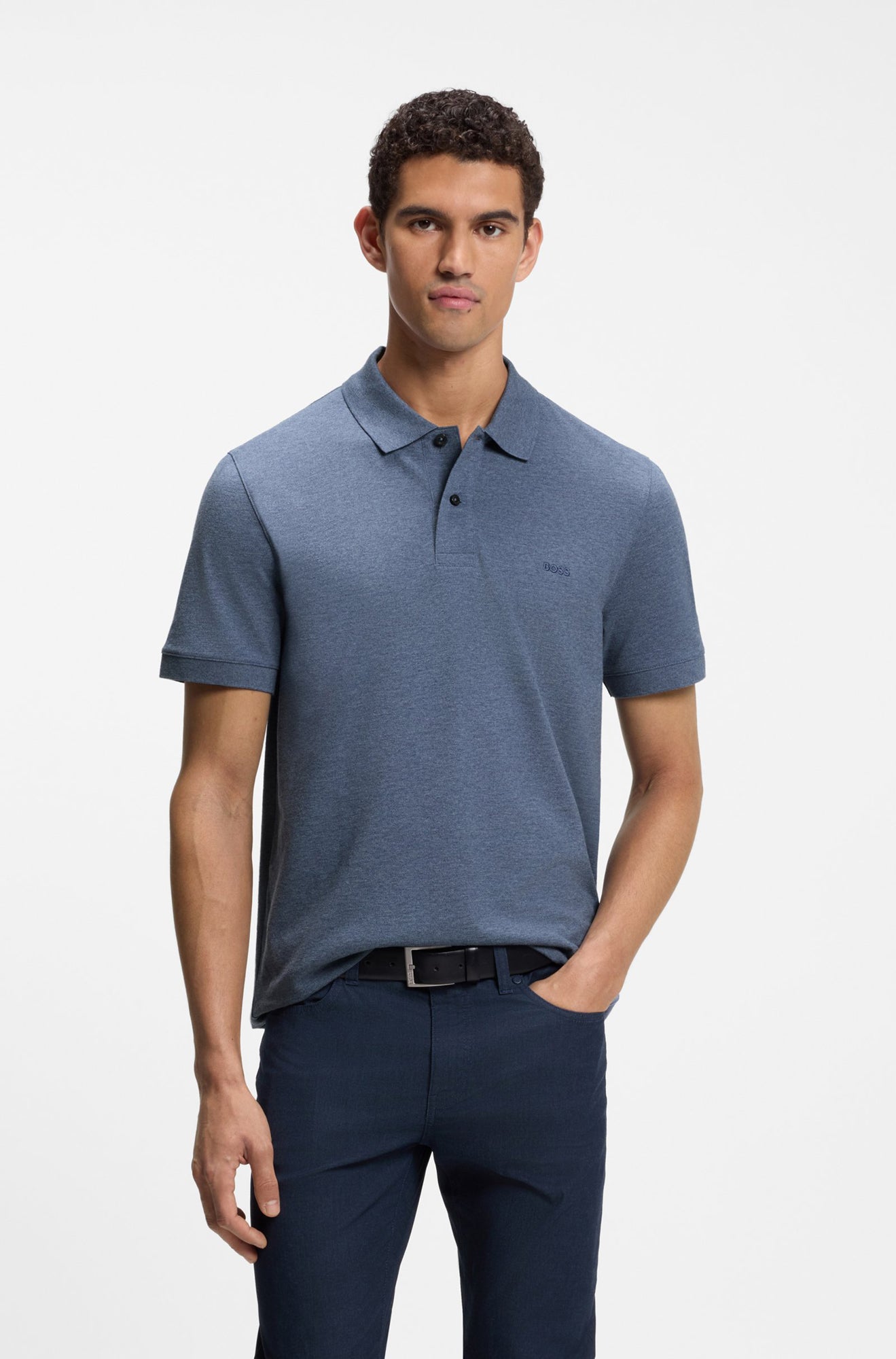 Polo sport pour homme par HUGO BOSS | 50553564 Bleu Ouvert | Boutique Vvög, vêtements mode pour homme et femme