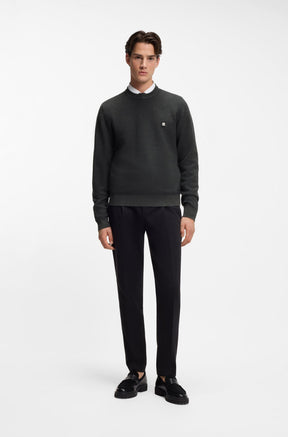 Chandail manches longues pour homme par HUGO BOSS | 50553610 Gris Moyen | Boutique Vvög, vêtements mode pour homme et femme