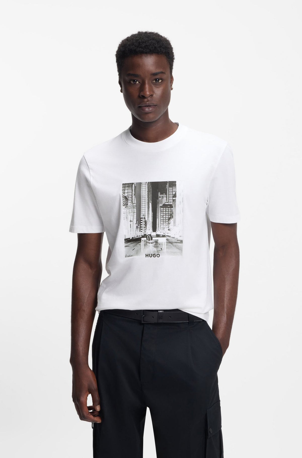 T-Shirt pour homme par HUGO BOSS | 50553755 Blanc | Boutique Vvög, vêtements mode pour homme et femme