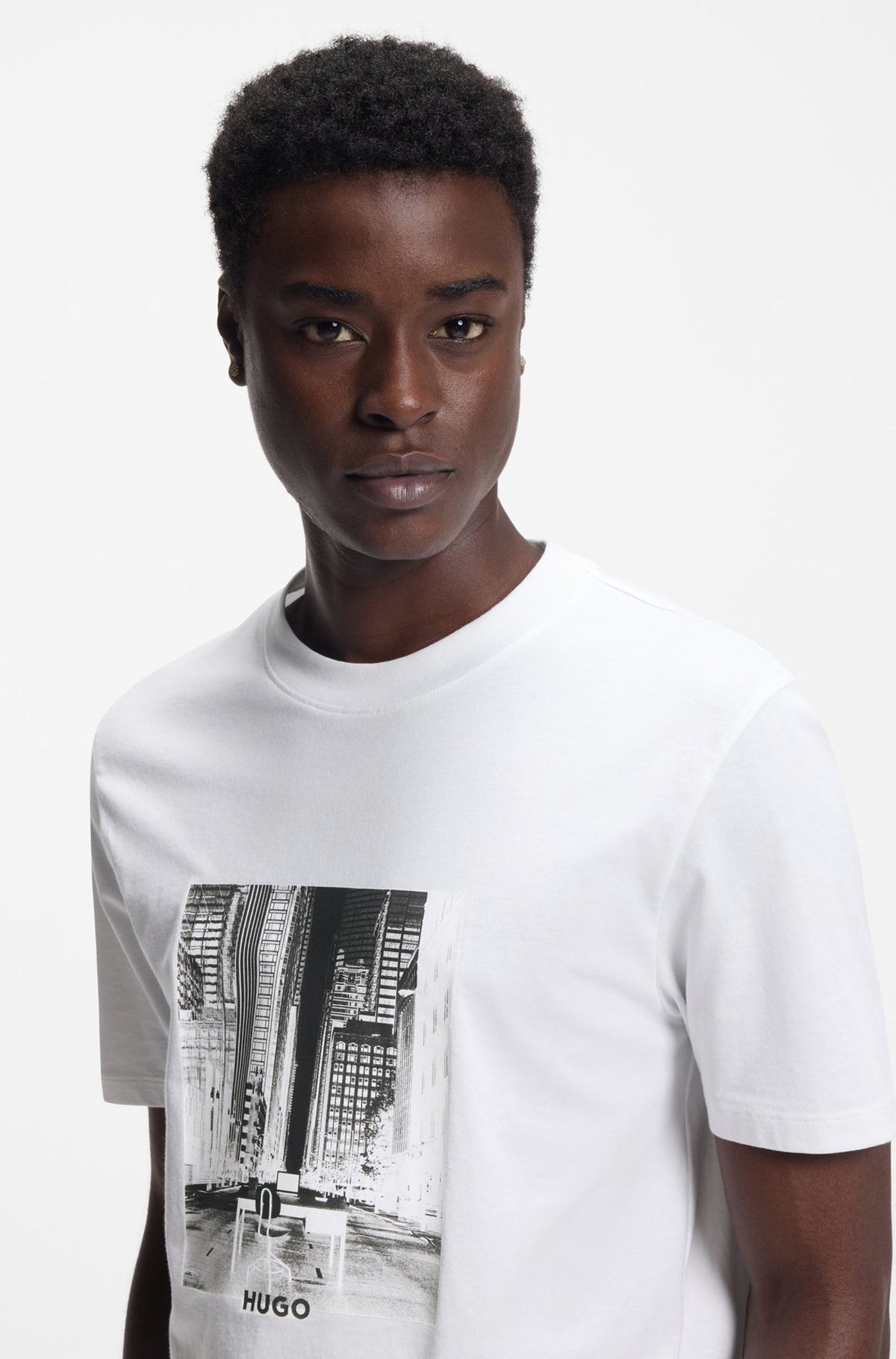 T-Shirt pour homme par HUGO BOSS | 50553755 Blanc | Boutique Vvög, vêtements mode pour homme et femme