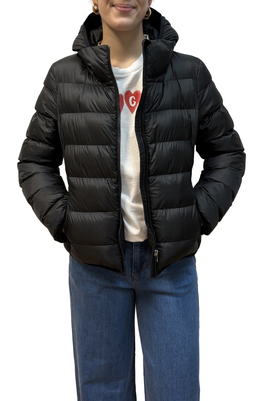 Coupe-vent mi-saison pour femme par HUGO BOSS | 50554271 Noir | Boutique Vvög, vêtements mode pour homme et femme