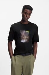 T-Shirt pour homme par HUGO BOSS | 50554319 Noir | Boutique Vvög, vêtements mode pour homme et femme