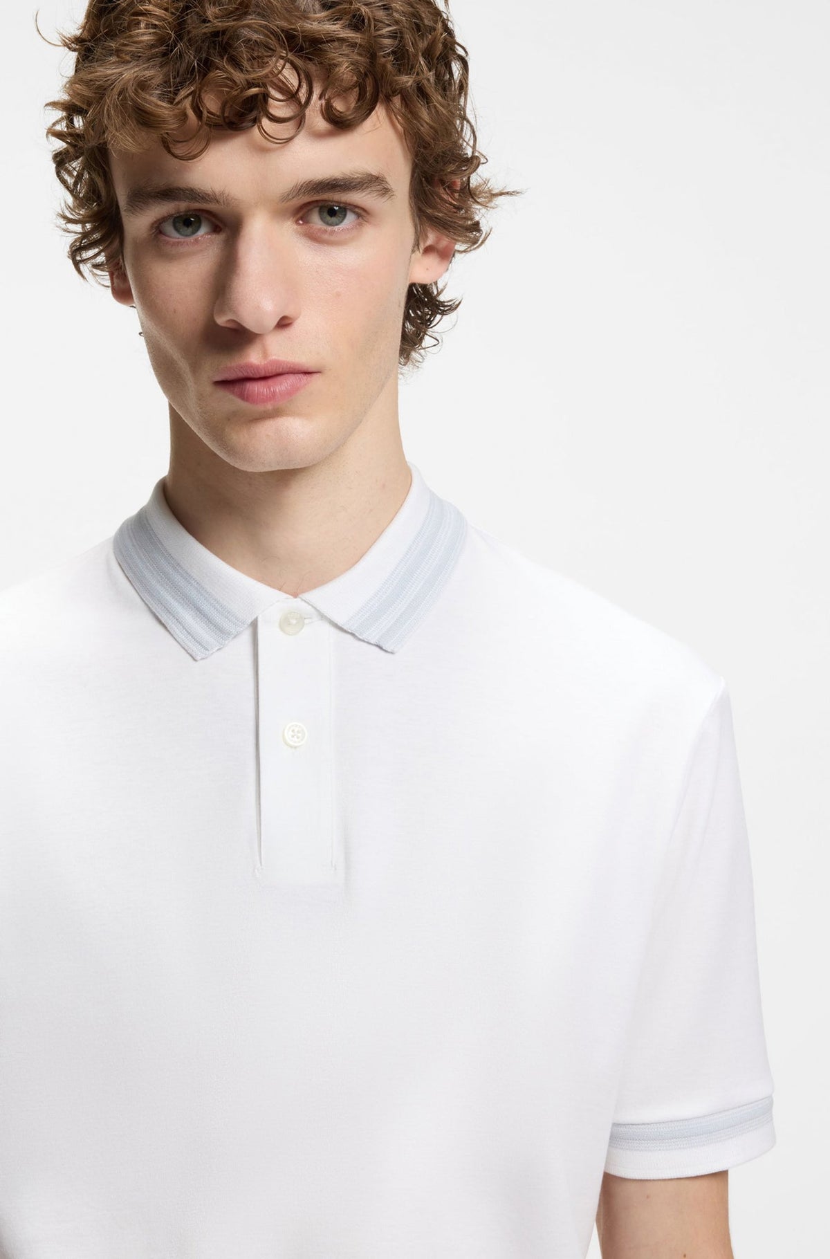 Polo pour homme par HUGO BOSS | 50554529 Blanc | Boutique Vvög, vêtements mode pour homme et femme